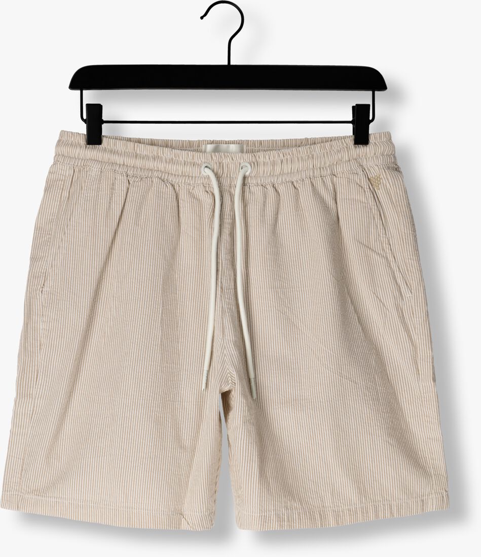 PURE PATH taupe pure path korte broek seersucker short with cords and front pockets