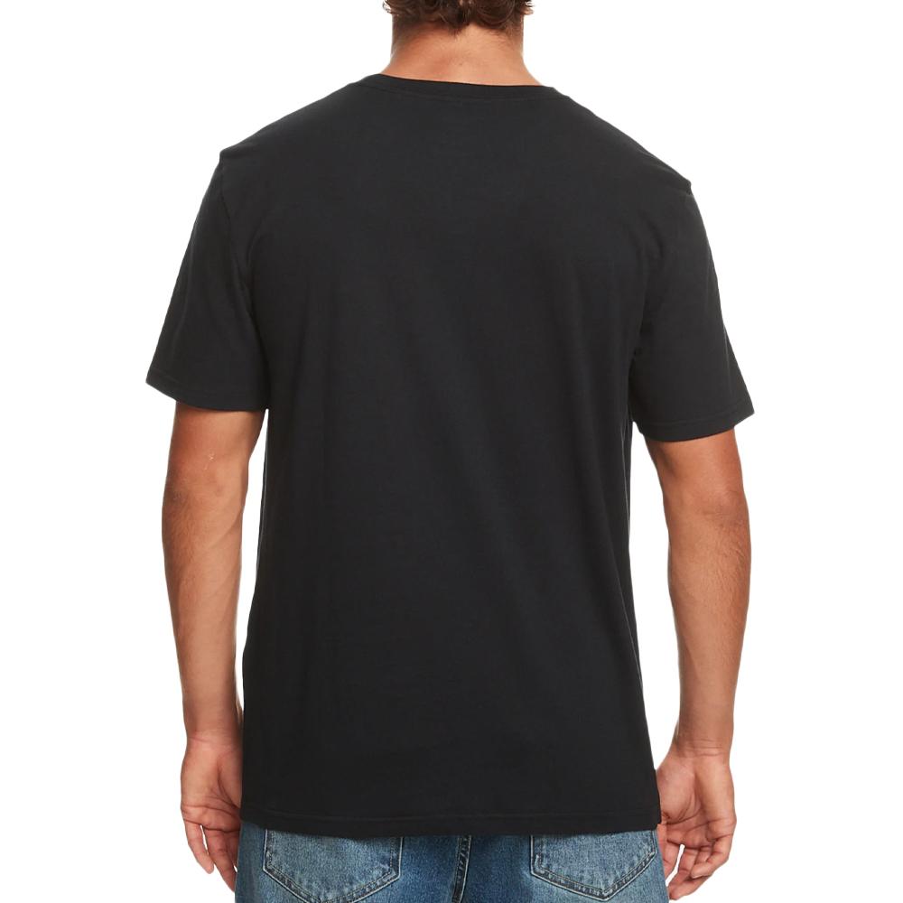 Quiksilver T-shirt Marine Homme Quiksilver Logo Print