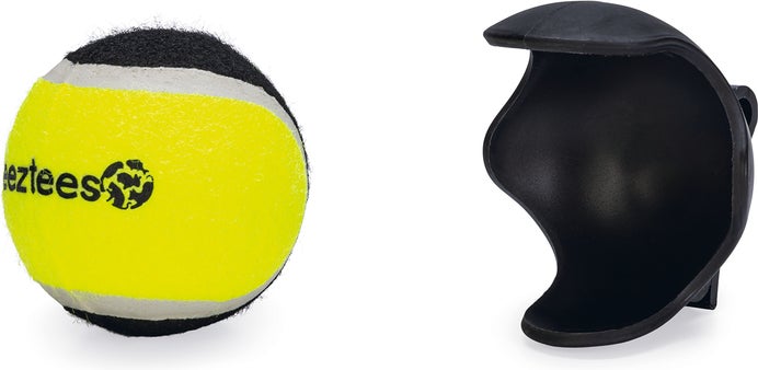 Beeztees hondenspeelgoed Fetch balhouder met tennisbal 8 x 6,5 x 6,5 cm