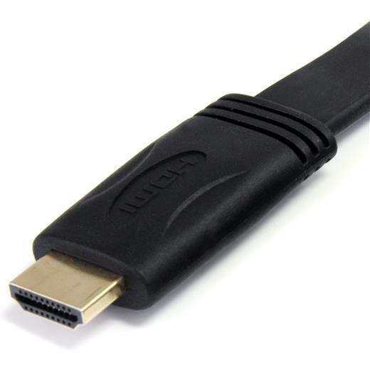 StarTech.com Câble plat HDMI haute vitesse Ultra HD 4K avec Ethernet de 5m - HDMI vers HDMI - M/M