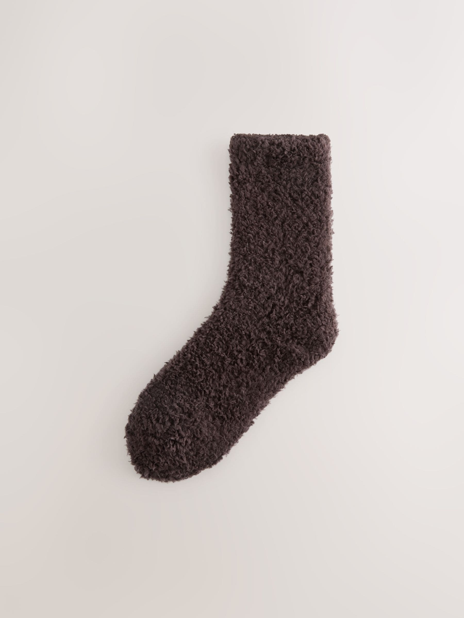 Chocoladebruin/Ecru - Teddy Borg Cosy Socks 2 Pack