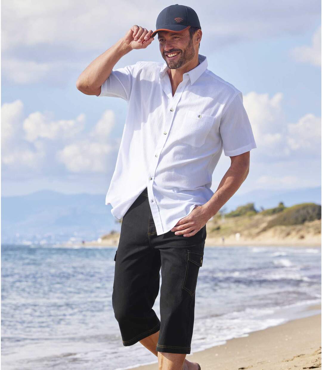 Lot de 2 Pantacourts en Jean Cargo