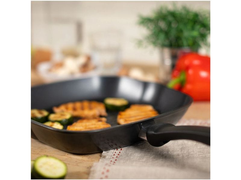 Kuhn Rikon Grillpfanne Easy Induction 26 cm Quadratische Grillpfanne