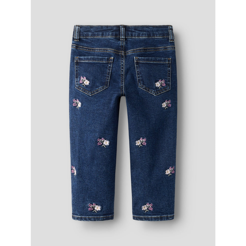 Køb Name It Denim Blue Emb Nmfbella Mom Emb Jeans 1224-Fr Noos