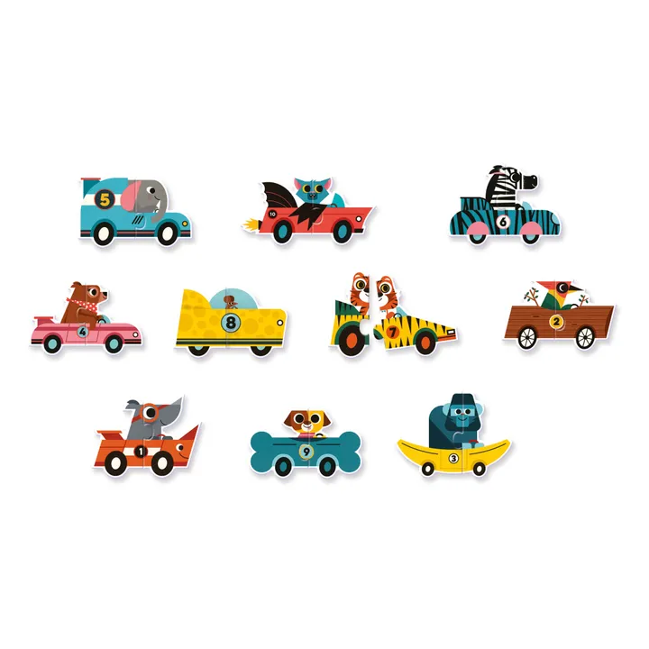 Djeco Puzzle Duo Bolides