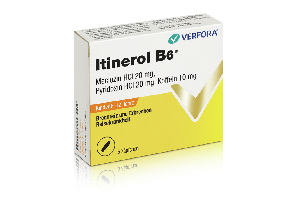ITINEROL Supp Kind Blist 6 Stk<br>6 Stück, Blister, Zäpfchen