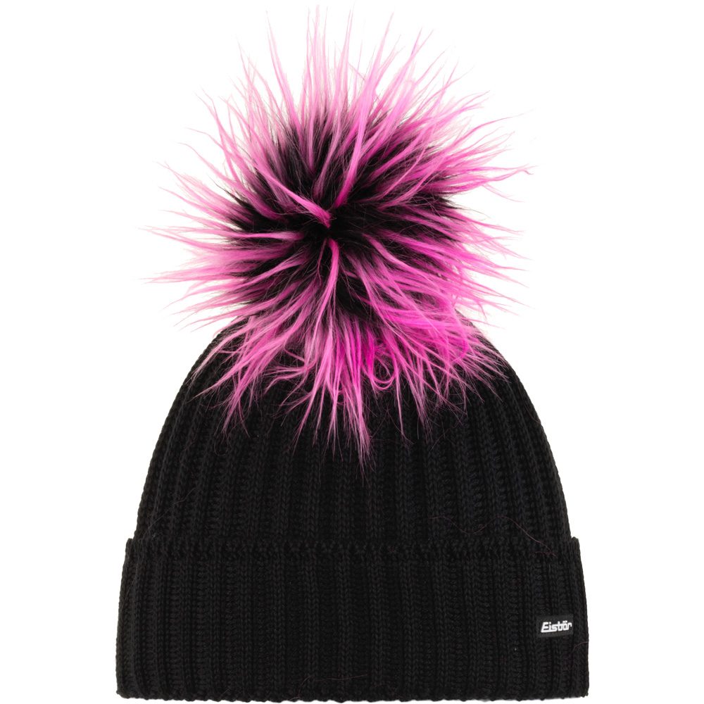 Eisbär Kekita Lux Mütze Kinder schwarz pink