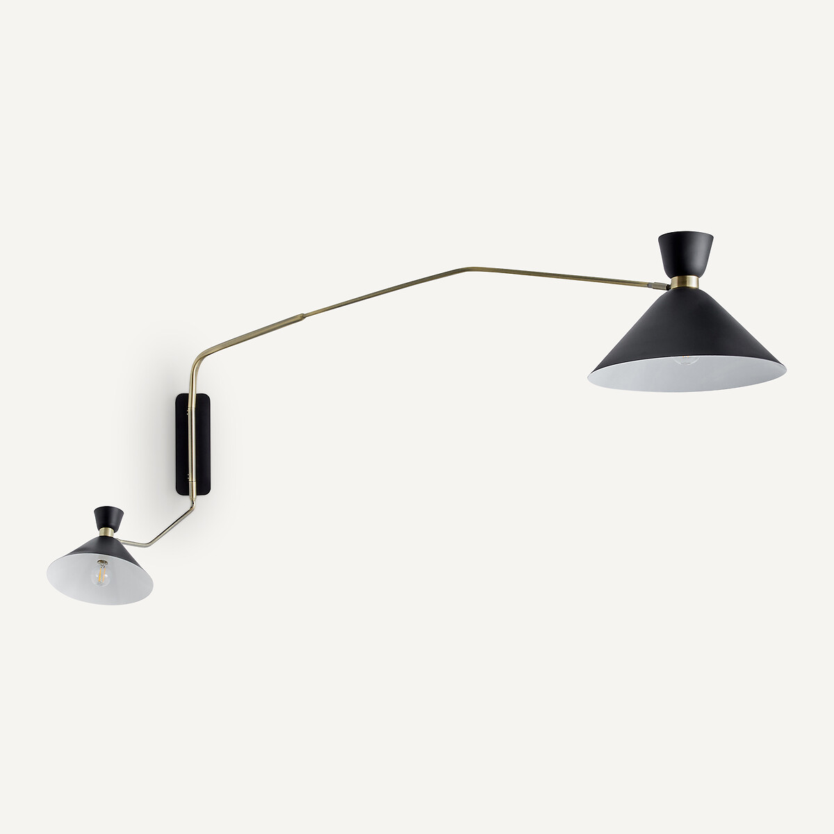 AM.PM<br>Luminária de parede dupla XL em latão envelhecido, Zoticus