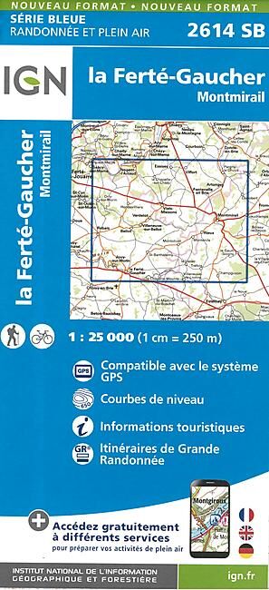 IGN - 2614 SB LA FERTE GAUCHER 1 25 000