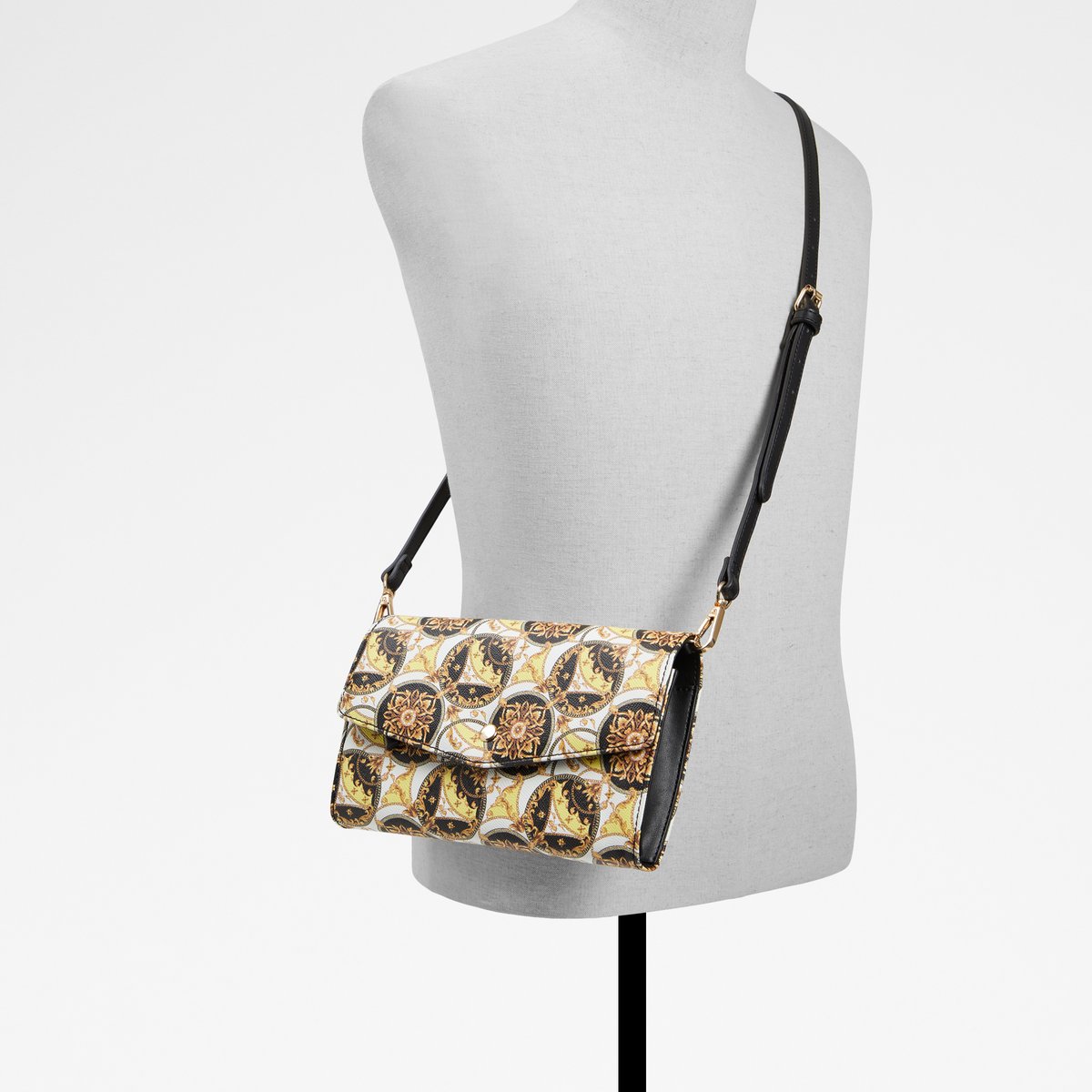 Caenia Black-Gold Multi Women Wallets