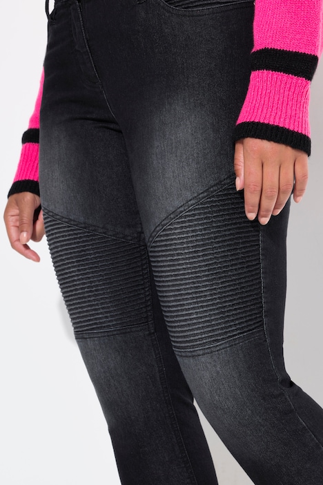 Jeans, Slim Fit, Patch-Look, 5-Pocket
