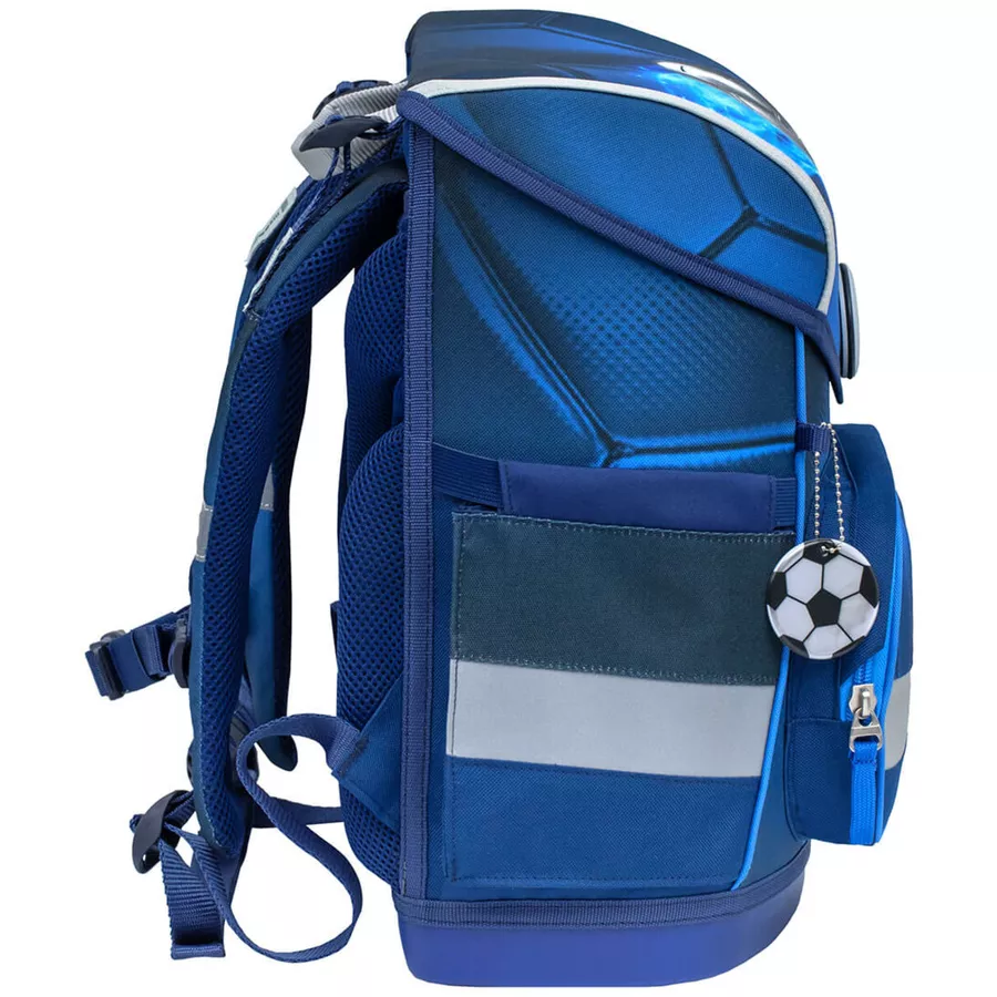 Belmil Schulranzen Compact Schulranzen Set 5-teilig mit Brustgurt Football 4