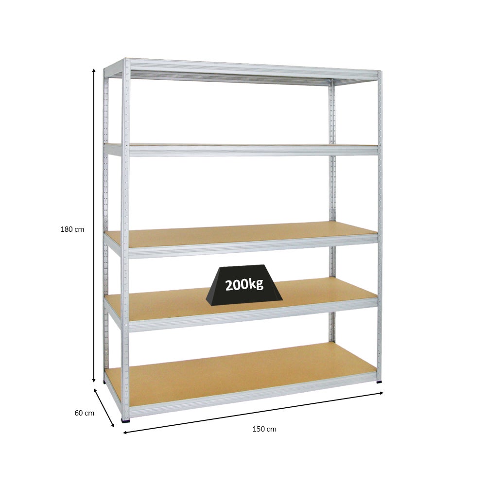 PROREGAL Heavy-Duty stellingkast Giant Elephant HxBxD 180 x 150 x 60 cm Draagvermogen plank 200 kg Gegalvaniseerd
