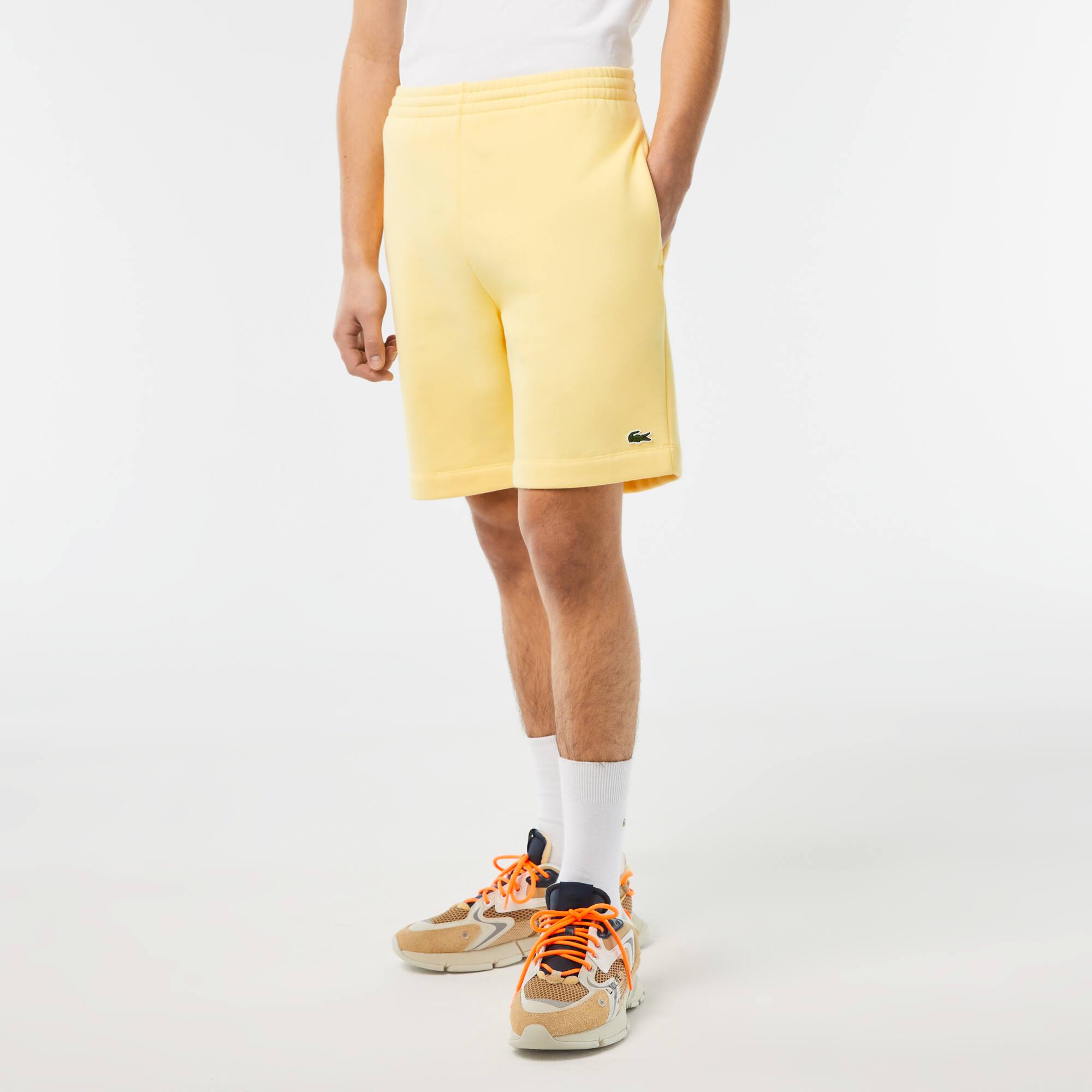 Jogging-Shorts aus Fleece Bermudas - Gelb - Lacoste - Herren