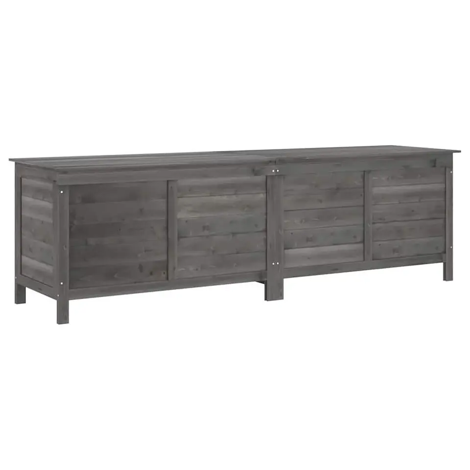 vidaXL - Tuinbox - Antraciet - Bewerkt hout