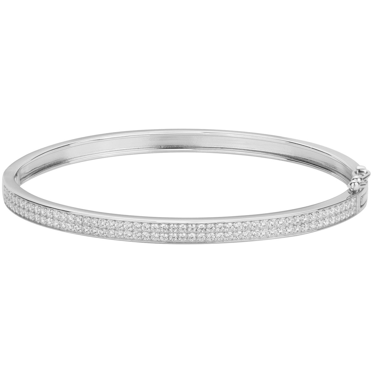 Bracelet en Argent avec oxyde de zirconium blanc