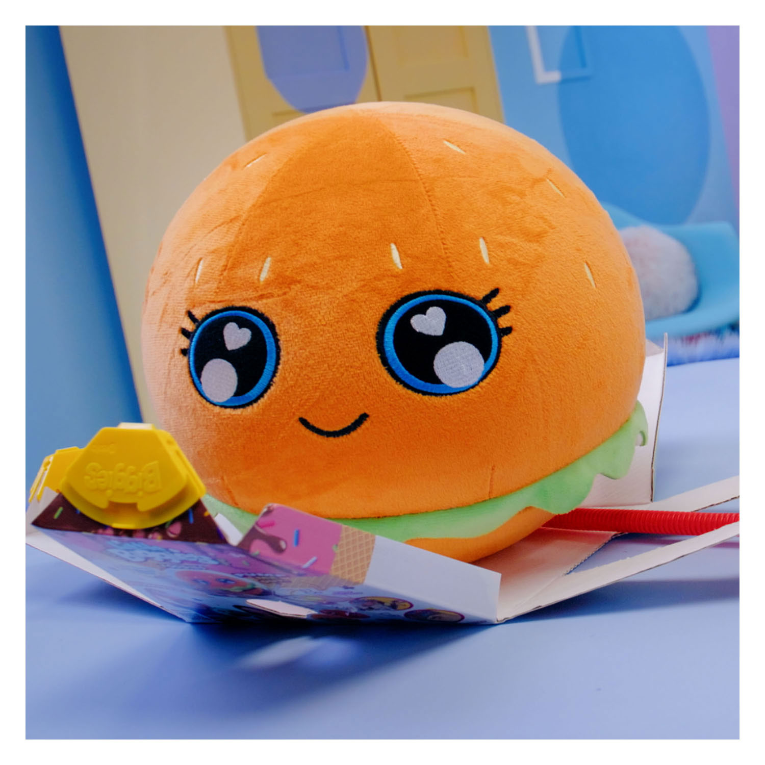 Little Biggies Hamburger Opblaasbare Knuffel