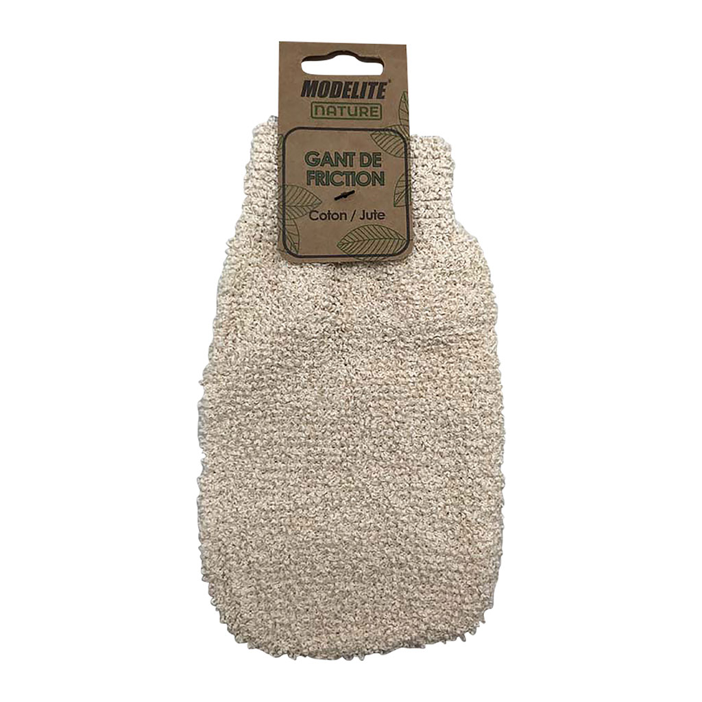 Gant de friction coton et jute 11.5x24x1.4cm