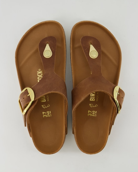 Birkenstock Gizeh Big Buckle Zehentrenner in Braun