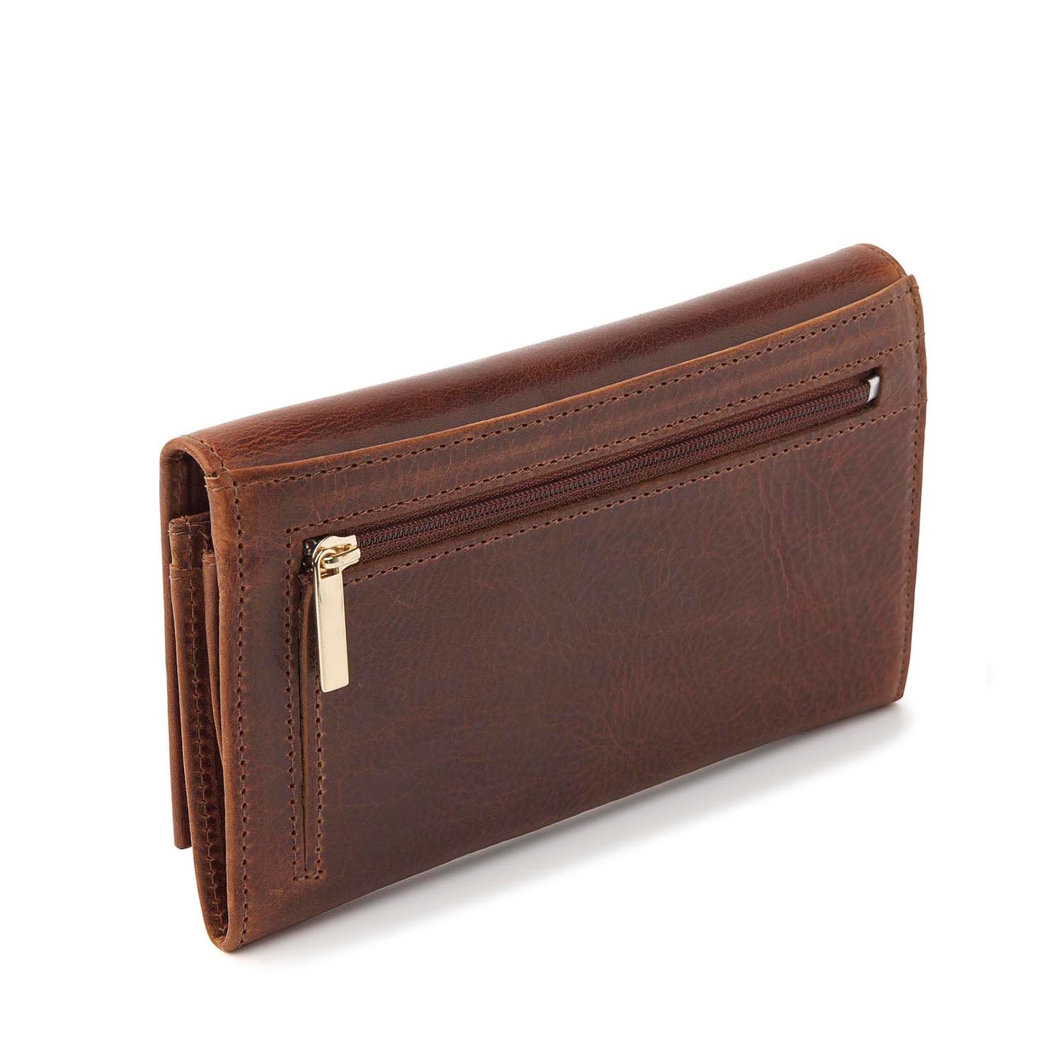 dR Amsterdam Milan Ladies Wallet 28159 cognac