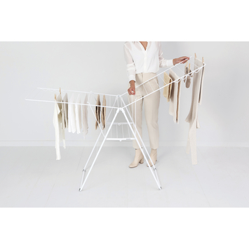 Brabantia HangOn Droogrek - 25 m - Inklapbaar wasrek - White