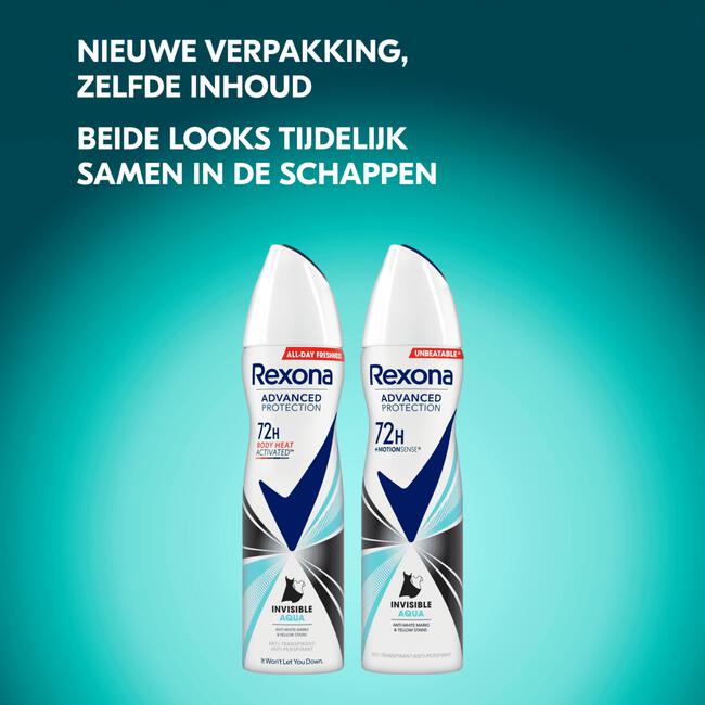 Rexona Women Invisible Aqua Anti-Transpirant Deodorant Spray 150 ML