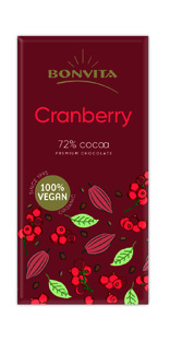 BonVita Premium Dark Chocolate Cranberry 100GR