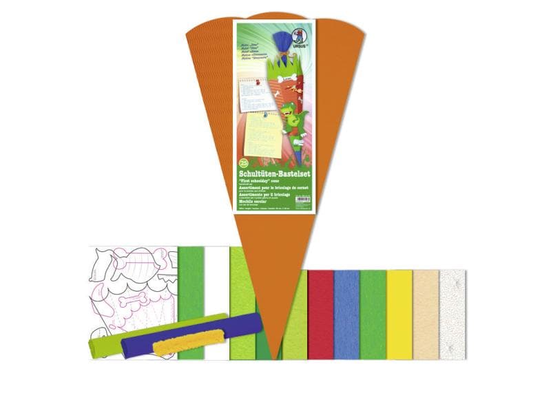 URSUS Schultüte Bastelset 68 x 20 cm Dinosaurier Schultüte Bastelset Dino