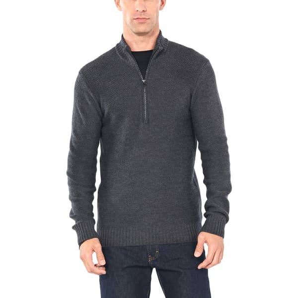 Pull ICEBREAKER M WAYPOINT LS HALF ZIP CHAR HEATHER