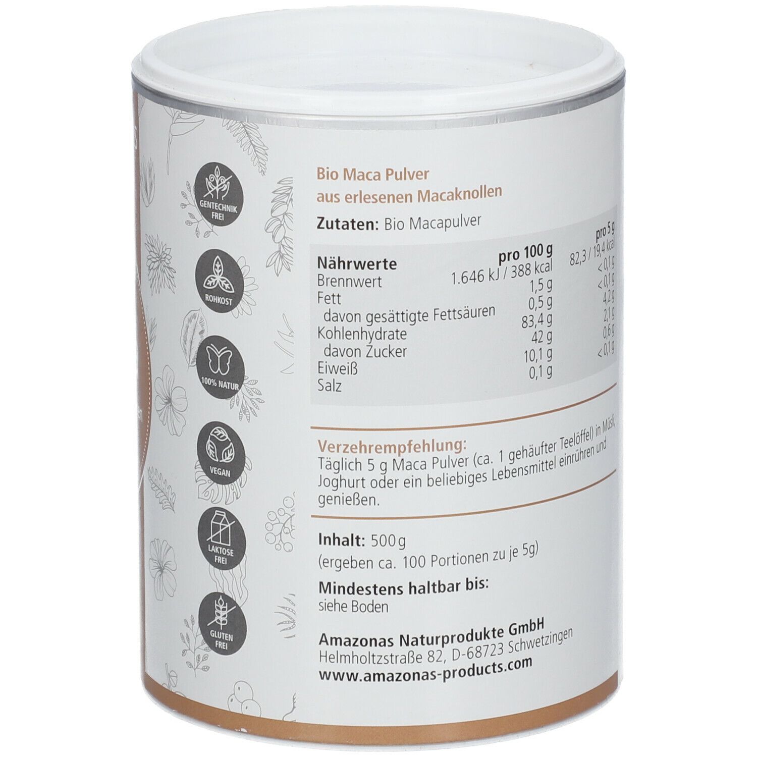 AMAZONAS bio Maca Pulver