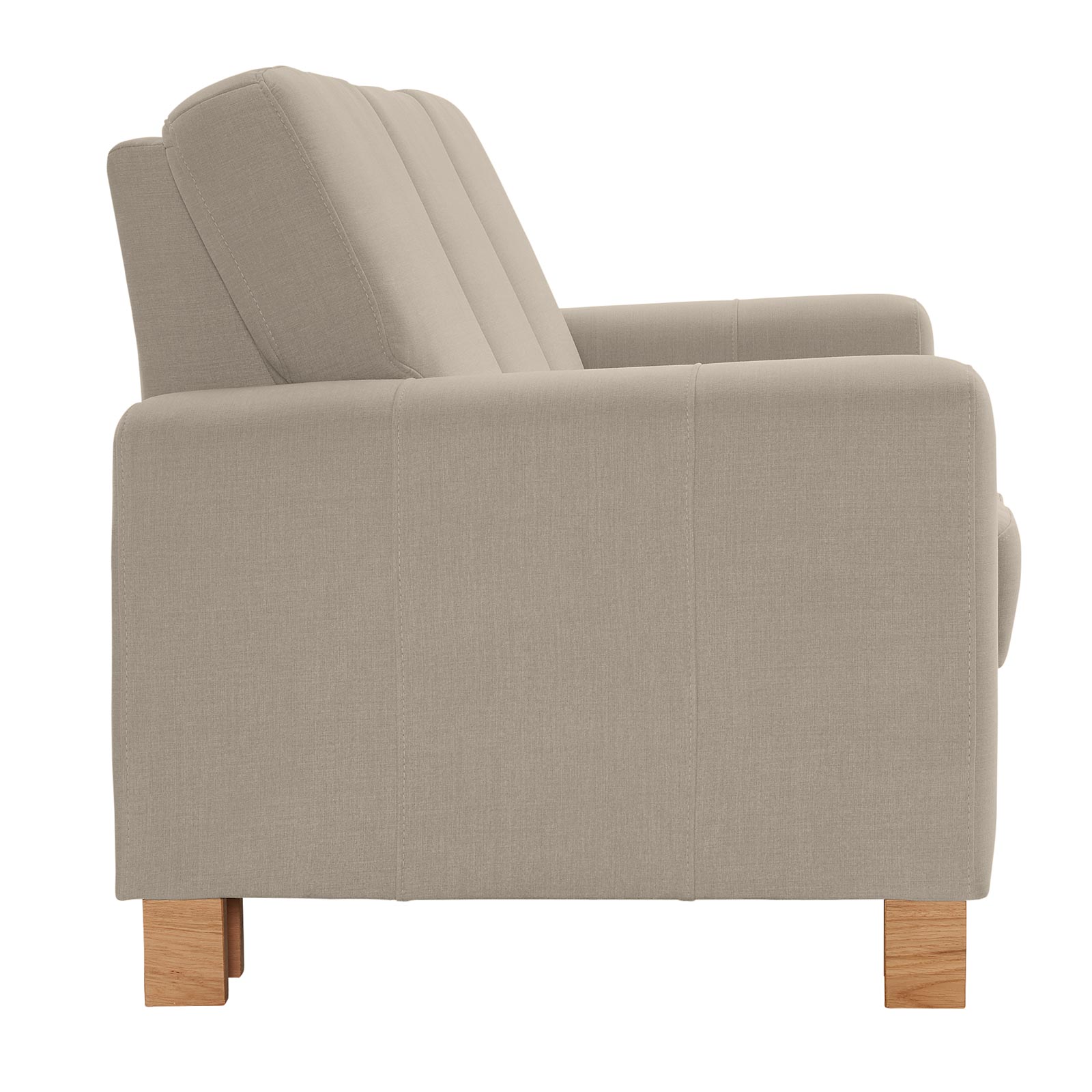 polsterpower 3-Sitzer-Sofa - Miro grau - Basismodell