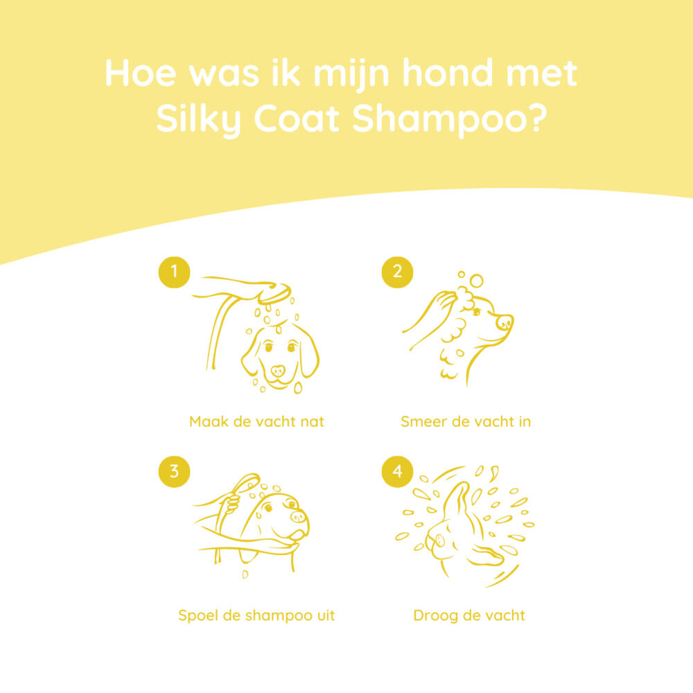 Greenfields Silky Coat - Langharige vacht - Hondenshampoo - 270 Milliliter - Transparant
