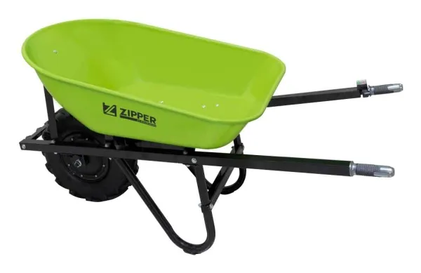 Zipper ZI-EWB200S, Motoriseret trillebør, 1 hjul, Sort, Grøn, 260 kg, 1480 mm, 640 mm