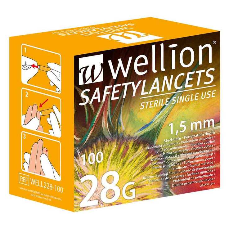 wellion® Safetylancets 28G, 100 St