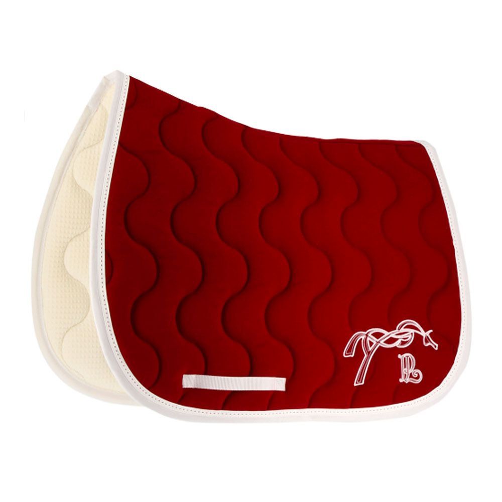 Pénélope CLASSIQUE - Tapis mixte bordeaux/blanc