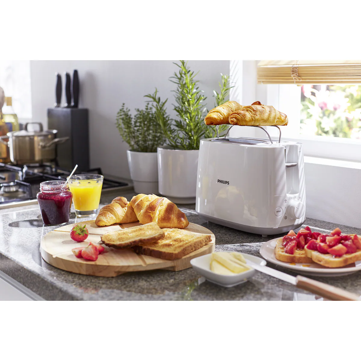 Philips Daily Collection brødrister HD258100 (hvit)