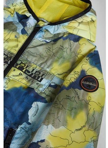 Napapijri - Camouflage Jas - Jongens - Polyester - Capuchon - Lange Mouwen