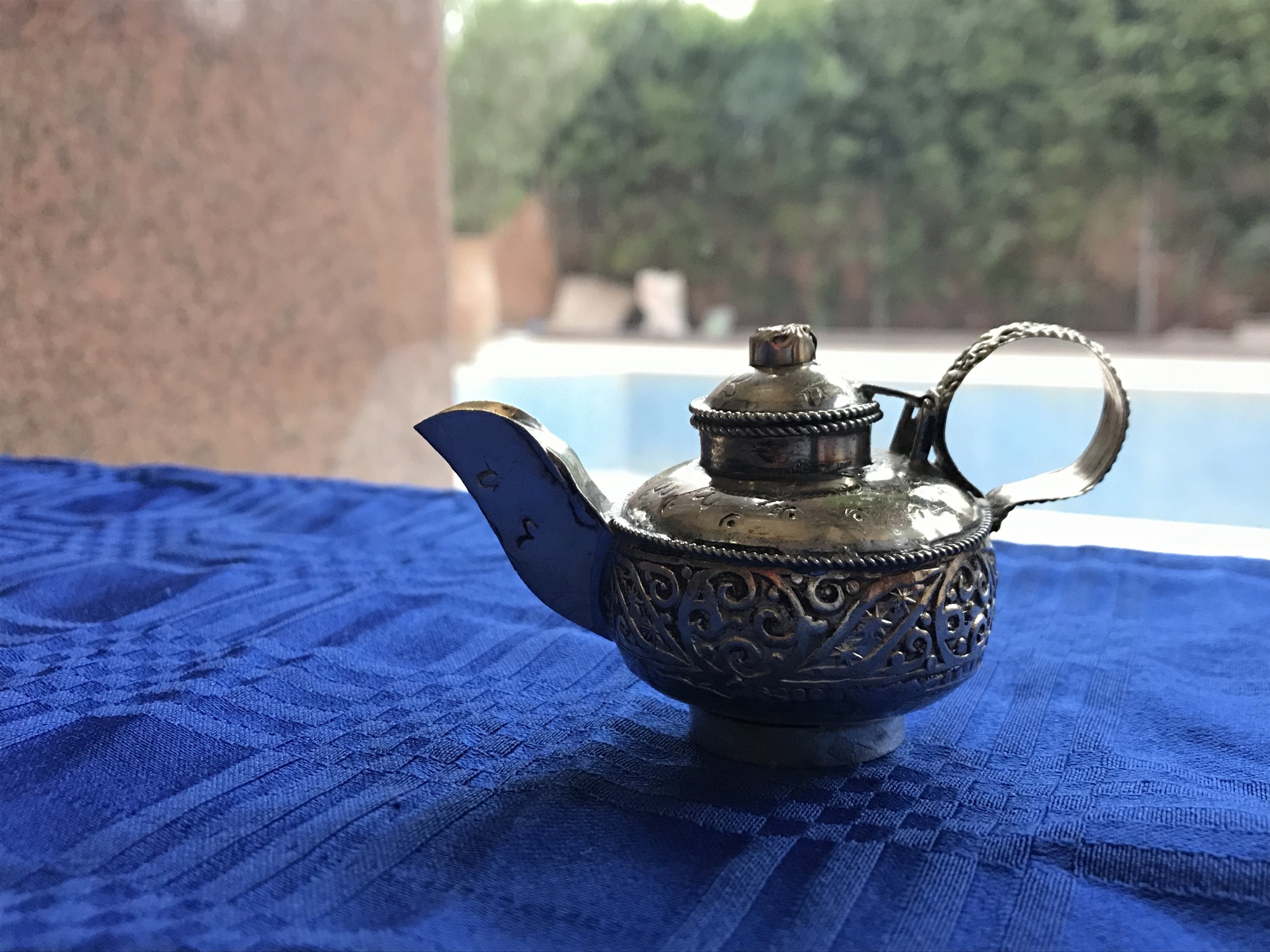 Pillendose/Schmuckdose 'Tea', handgefertigt, silber, Ø 5 cm, H 8 cm von fischer's lagerhaus