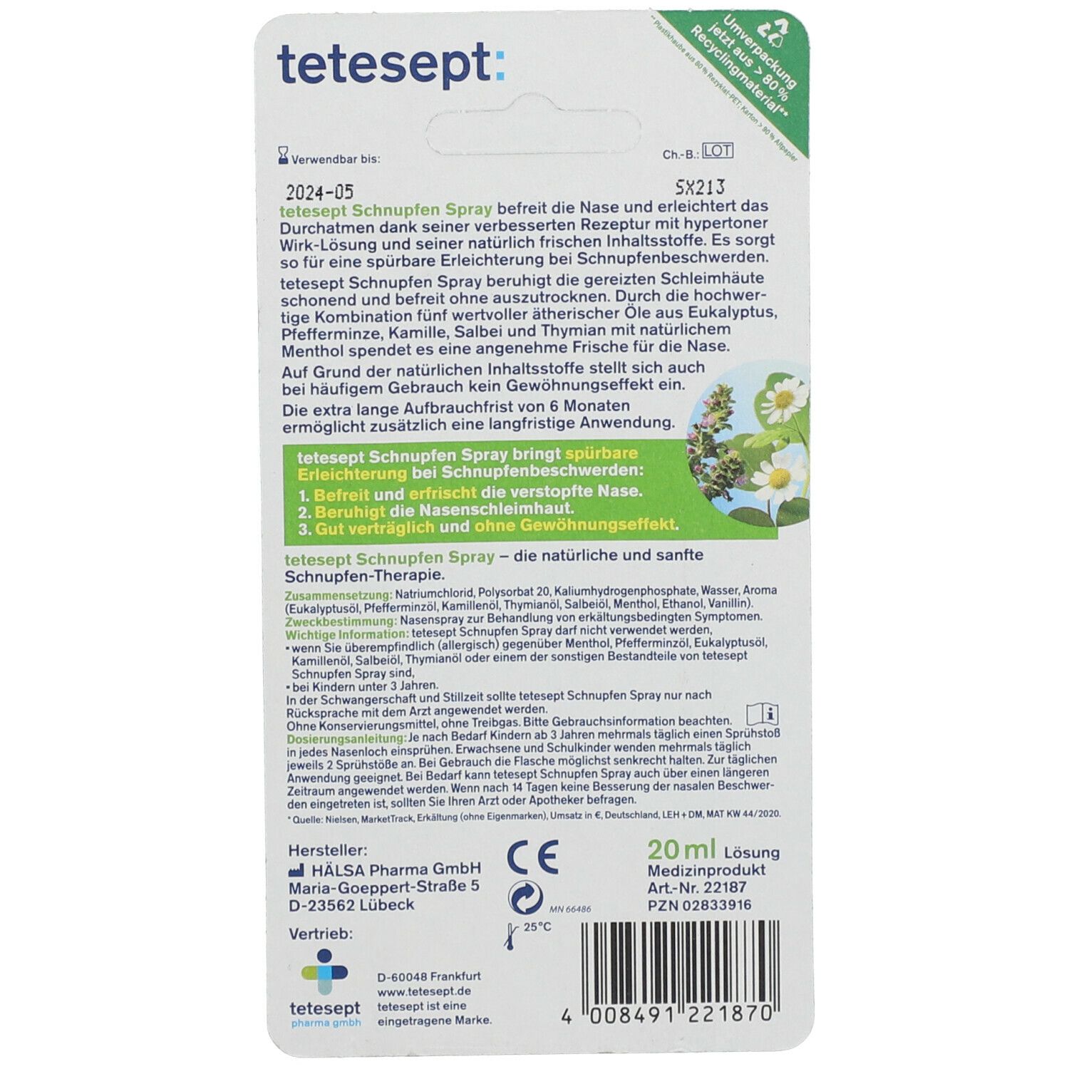 tetesept® Schnupfen Spray
