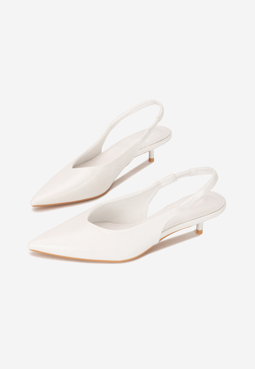 Chaussures slingback blancs Nirvania