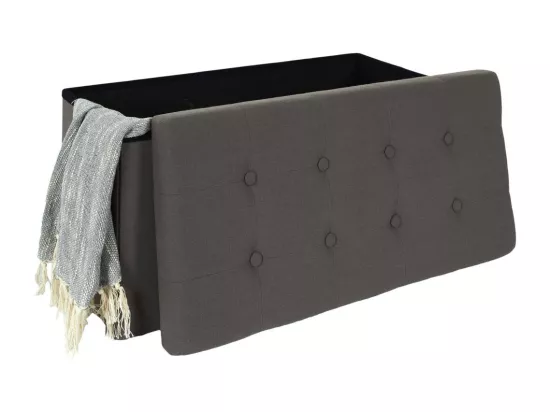 Coffre Banc Pliable Eleonor Gris