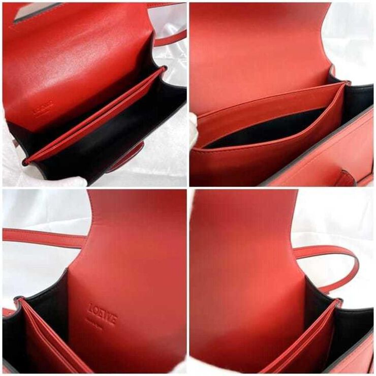 Loewe Vintage Loewe Crossbody Bag Red