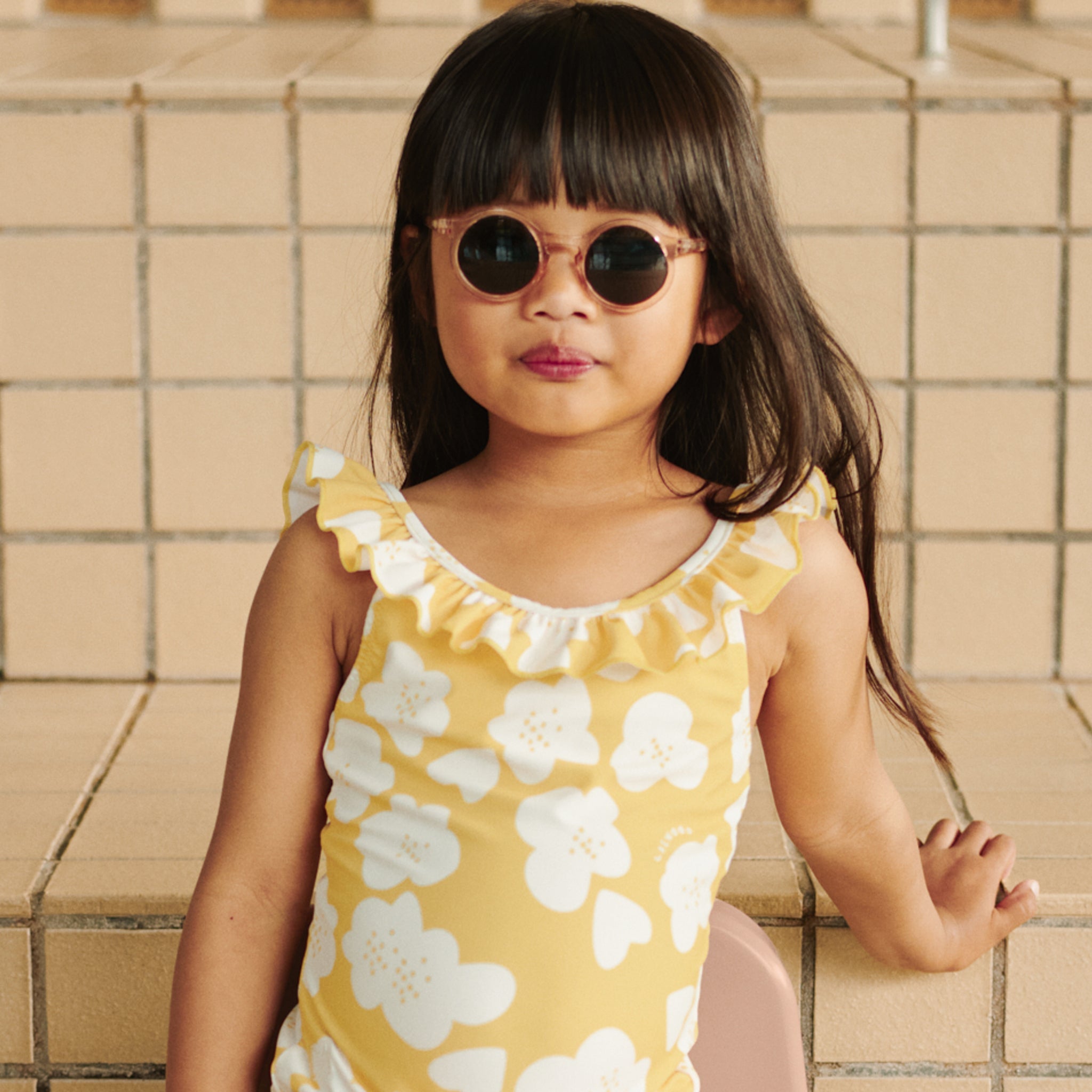 Sonnenbrille Darla  4-10 J.  Rose transparent