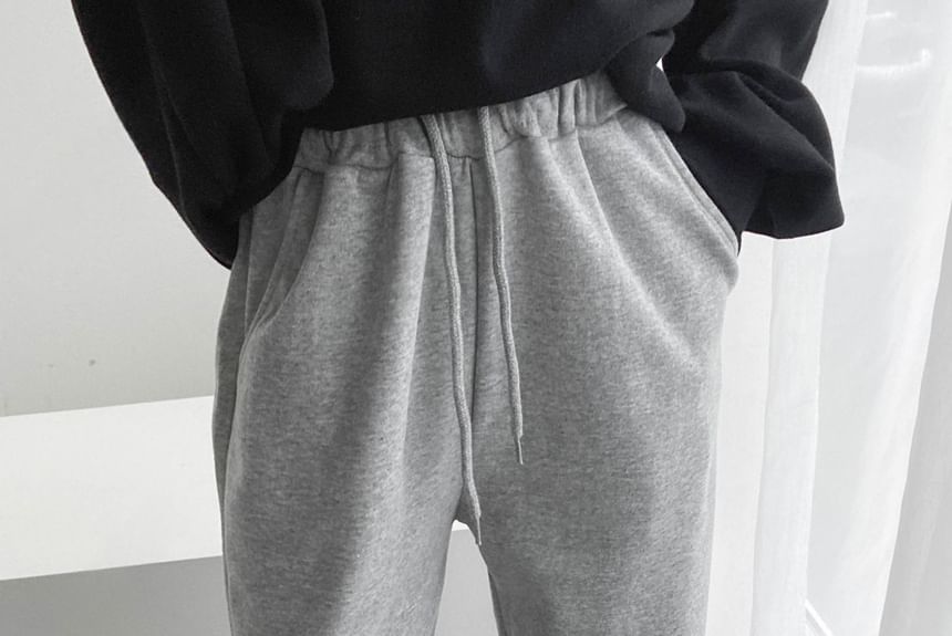 SeoulPop - Effen joggingbroek met trekkoordtaille