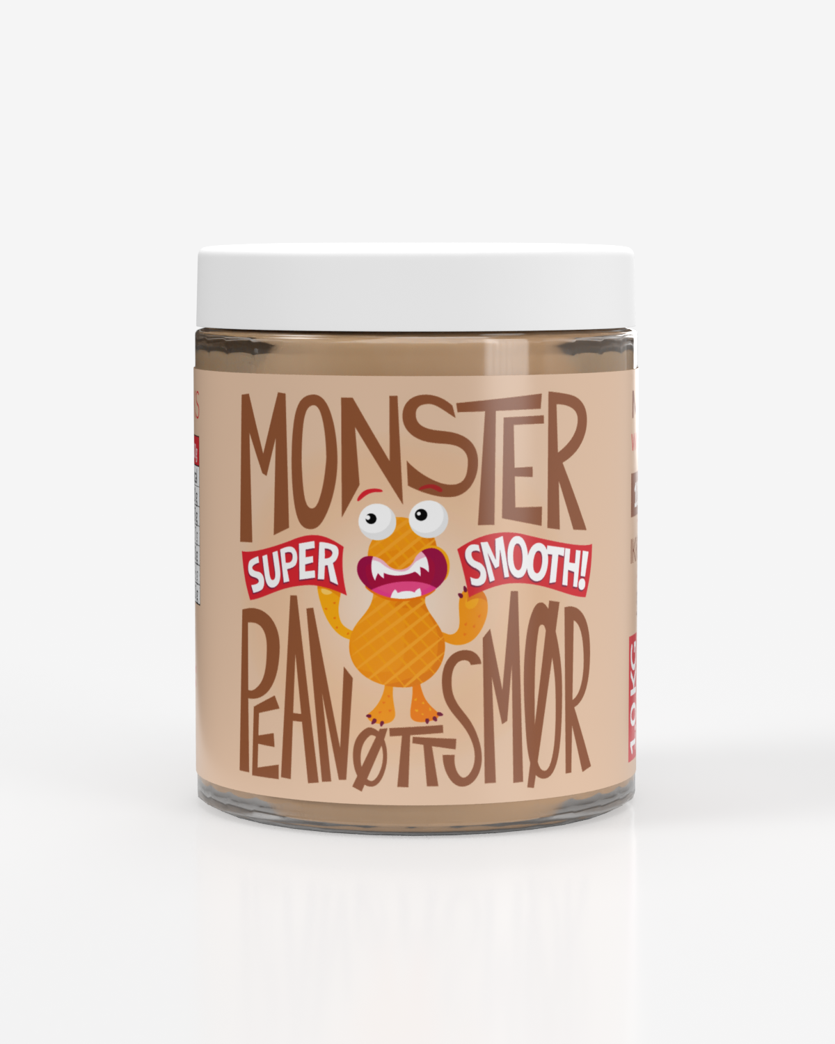 Monster Pure Peanut Butter – Smooth 3x1kg - TREPAKNING