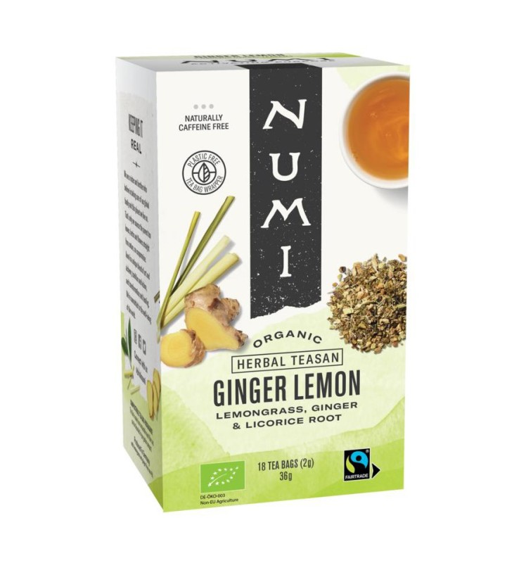 Numi Organic ginger lemon16st