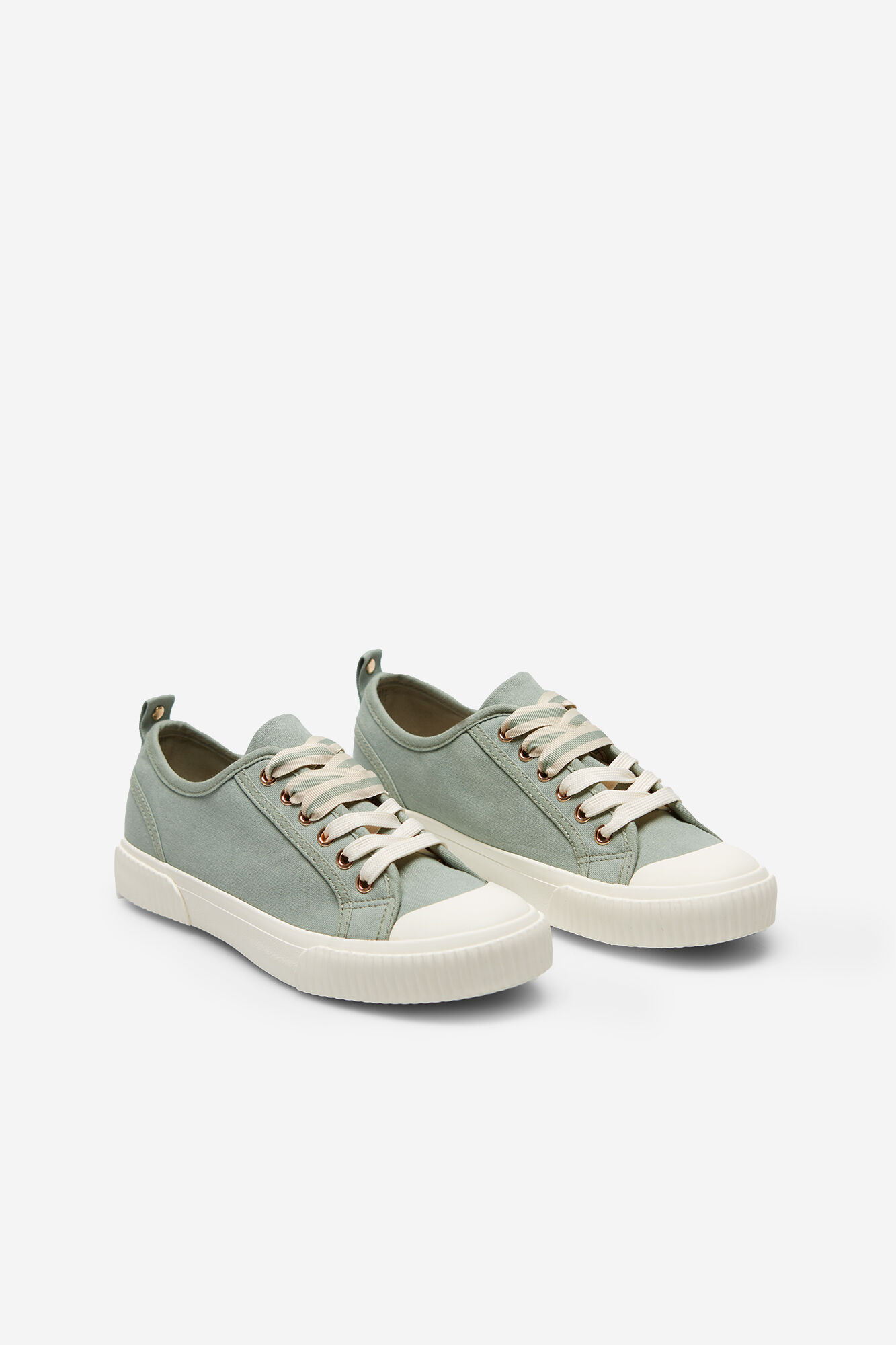 Zapatilla com suela de goma - Caqui