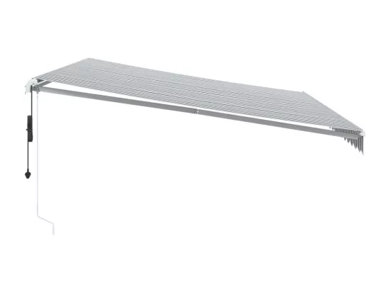 Auvent rétractable automatique avec LED anthracite et blanc