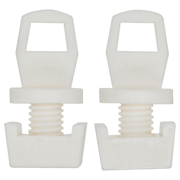 Intensions eindstopper gordijnrail Plus wit 2 stuks