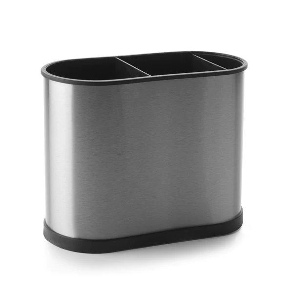 Porte-ustensiles rectangulaire 3 compartiments inox Ibili